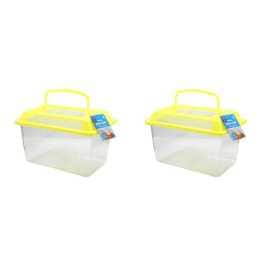 2x Dudley's World Of Pets Portable On The Go Fish/Critter Tank Medium Assorted