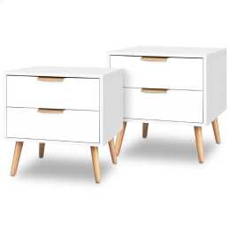 ALFORDSON 2 Drawer Bedside Table Set of 2