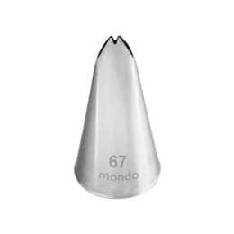 Mondo Stainless Steel #67 Leaf Piping Tip Icing Cake Decorating Nozzle Silver