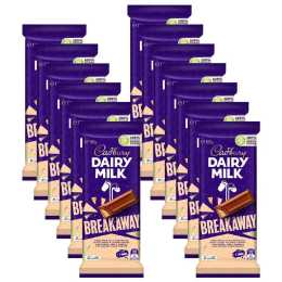 13pc Cadbury Dairy Milk Breakaway 180g Chocolate Block Confectionery Bar