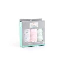3pc Little Haven Baby/Infant Brushed Cotton Wraps/Swaddle Blanket Llama 100cm