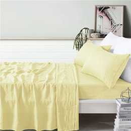 Vintage Design Homewares 100% Linen Butter Sheet Set Super King product image