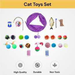30PCs Cat Toys Set
