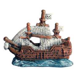 Aqua One Mini Pirate Ship Ornament (36966)