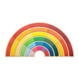 30pc Freckled Farm Building Rainbows Kids Wooden Toy Fun Interactive Play 3+