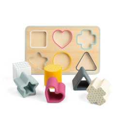 Bigjigs Toys Shape Matching Board Kids/Children Educational Play Wooden Toy 12m+