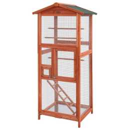 Bird Cage Wooden Pet Aviary Large Carrier Travel Canary - XL
