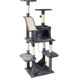 Cat Tree Scratching Post Tower House Furniture Wood - 171cm