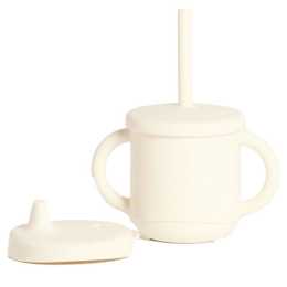 My Pure Silicone Baby/Toddler 3-in-1 Sippy Drinking Cup Set Pannacotta 6M+