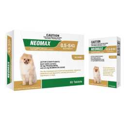 Neomax Allwormer Tablets for Small Dogs and Puppies 0-5 Kg 2 Tablets