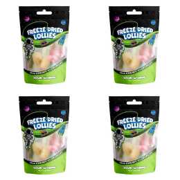 4x Heebie Jeebies 20g Mini Sour Worms Freeze Dried Lollies Candy Confectionery
