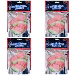 4x Heebie Jeebies 18g Sour Watermelon Freeze Dried Lollies Sweets Confectionery