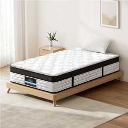 Giselle Bedding Mattress Euro Top Pocket Spring Foam Bed 31CM Single