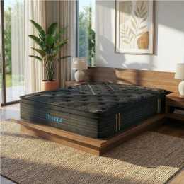 35cm DreamZ Double Mattress Spring Bamboo Euro Top Egg Crate Firm