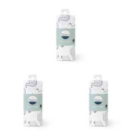 3x Little Haven Muslin Wrap Elephant Cozy & Comfort Style Baby Blanket 100cm