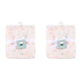 2x Little Haven Cellular Blanket Rose Cozy & Comfort Style Baby Blanket 90cm