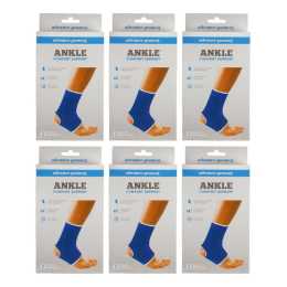 6x 2pc Advance Protect Ankle Support Compression Wraps Injury Recovery 22x10cm
