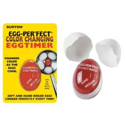 Burton Cooking Tools Egg-Perfect Colour Changing Egg Timer - Red