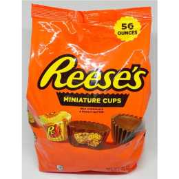 Reese's Miniature Peanut Butter Cups Milk Chocolate Candy 1.58 kg Bulk Pack