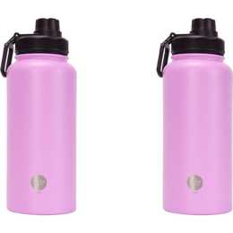 2x Annabel Trends Watermate 950ml Stainless Steel Drink Water Bottle Gelato Pink