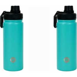 2x Annabel Trends Watermate 550ml Stainless Steel Water Bottle Tumbler Jade