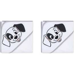 2x Disney Dogs Print Cuddly Soft Hooded Bath Towel Infant/Baby Nursery Decor