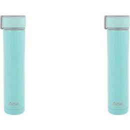 2x Oasis Skinny Mini Pastel S/Steel Double Wall Drink Bottle 250ml Assorted
