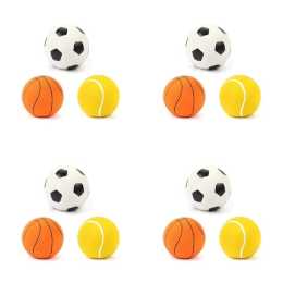 12pc Paw Play High Bounce Balls Dog/Animal Interactive Play Fun Toy 6cm