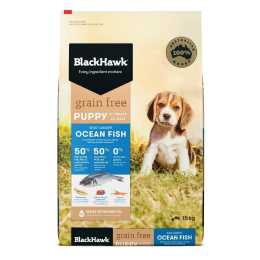 Black Hawk Grain Free Ocean Fish Puppy Dog Food 15kg