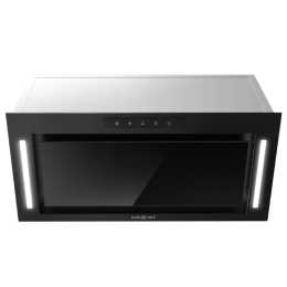 EUROCHEF 60cm Undermount Rangehood Black, Quiet 3-Speed, 3-Layer Dishwashable Filter, LED Lights EUR60B