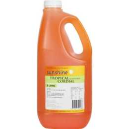 Sunshine Cordial Tropical 25% Juice 2 Lt x 1