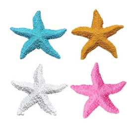 4X Aquarium Resin Starfish Decoration FishTank Marine Simulation Micro Landscape