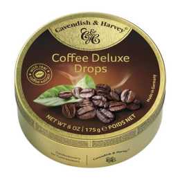 Cavendish & Harvey Deluxe Coffee Drops 175g Tin Sweets Candy Lollies