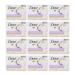 12x Dove 90G Beauty Shower Cream Bar Soap Coconut Milk & Jasmine Petals Scent product image