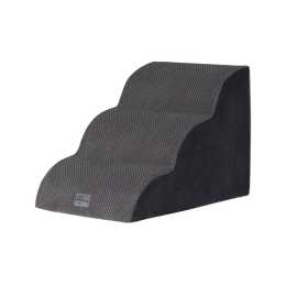 Petzly 3 Tiers Dog Steps Pet Stairs Ramp Portable Bed Ladder Washable Cover