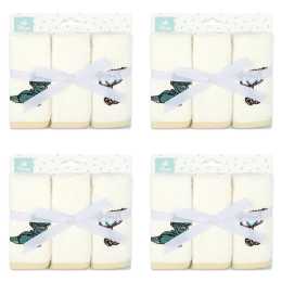 12pc Disney Toy Story Baby/Kids Cotton Bath Washers/Washcloth 25x25cm Washable