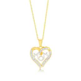 Gold Plated Sterling Silver 1/4 Carat Diamond