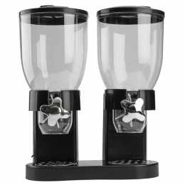 Food Grains Containers Large Double Cereal Dispenser Dry Nuts Storage Container