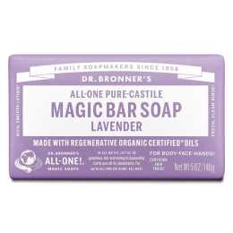 Dr Bronner's Pure Castile Magic Bar Soap Lavender 140g