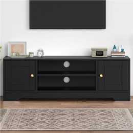 ALFORDSON 120cm TV Cabinet Entertainment Unit Stand Hamptons Black