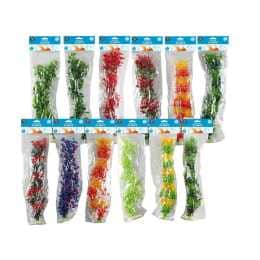 12PK Dudley's World Of Pets Aquarium/Fish Tank Artificial Plant 50cm Assorted