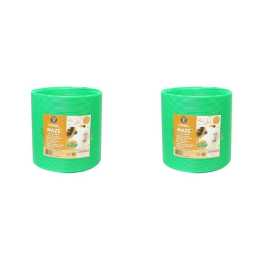 2PK Dudley's World Of Pets Small Animal Tunnel Pet Rat/Hamster Toy 20cm Green