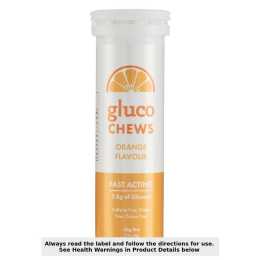 GlucoChew Hypo Glucose Tablets Orange 10 Pack