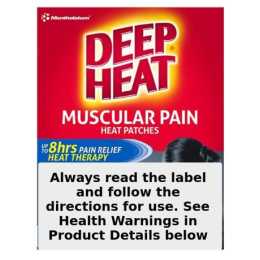 Deep Heat Muscular Pain Heat Patches Size S/M - 2 Pack