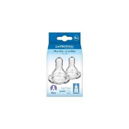 Dr Brown's Narrow Neck Level 4 Teats 2 Pack