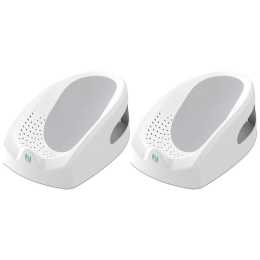 2x Ingenuity Easy Rinse Baby/Infant Bather Seat Non-Slip 57x36cm White 0m+
