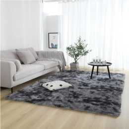 Advwin Floor Rug 160 x 230cm Large Non-Slip Shaggy Rug Living Room Bedroom Mat Large Carpet Dark Grey