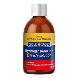 Gold Cross Hydrogen Peroxide 6% 400ml