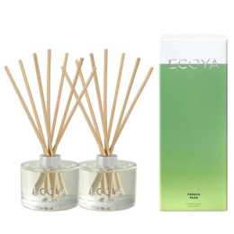 Ecoya French Pear 200ml Fragranced Reed Diffuser Pack of 2