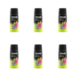 6PK Axe 150ml Deodorant Bodyspray 48hr Odour Protection For Men Epic Fresh Scent